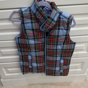 Lands' End Colorful Plaid Vest